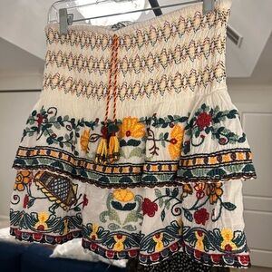 Cute, colorful, flirty embroidered Zara mini